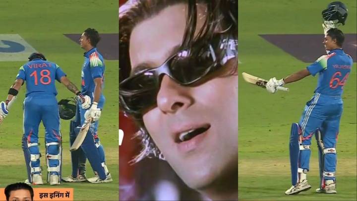 Virat Kohli Asks Yashasvi Jaiswal To Do Salman Khan's Celebration From Tere Naam After Maiden ODI 100