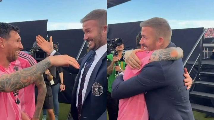 Alegría en Florida: el cálido abrazo entre Messi y Beckham tras la coronación de Inter Miami