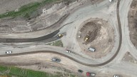 Avanza la construcción de una nueva rotonda sobre ruta 14, en Diego de Alvear