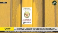 Choferes hacen plantón en patio de maniobras de la línea 41 denunciando despidos arbitrarios