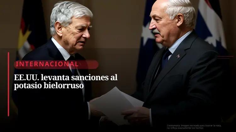 Gobierno de EE. UU. negocia con Bielorrusia: liberación de presos y alivio a sanciones del potasio