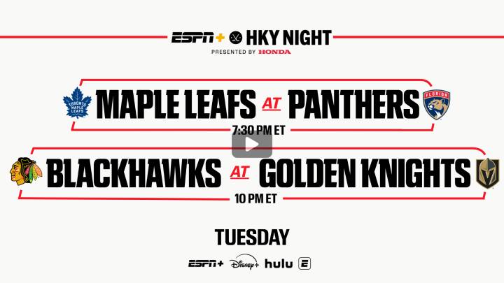 Four exclusive NHL games this week on ESPN+, Disney+ and Hulu