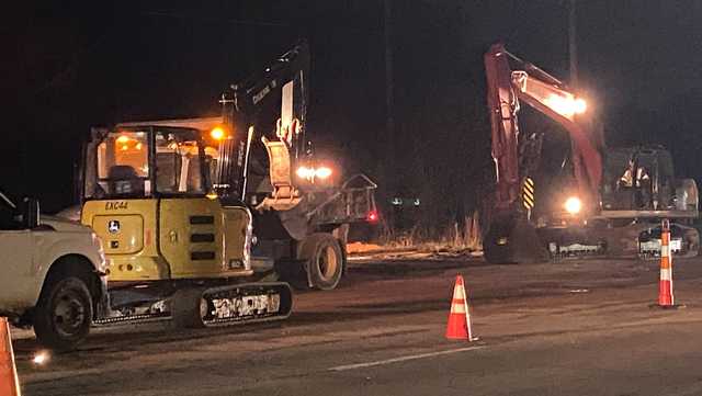 Sinkhole swallows part of SC highway after a 'large' water main failure