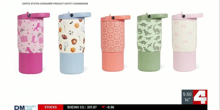 Children’s sport tumblers recalled due to choking hazard