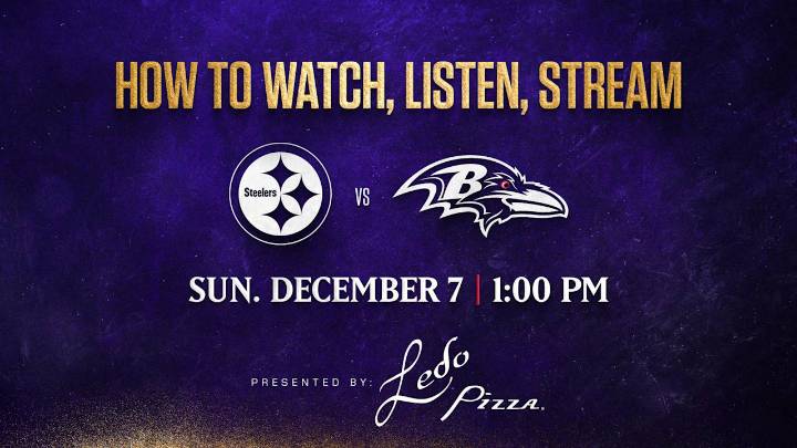 How to Watch, Listen, Live Stream Ravens vs. Steelers