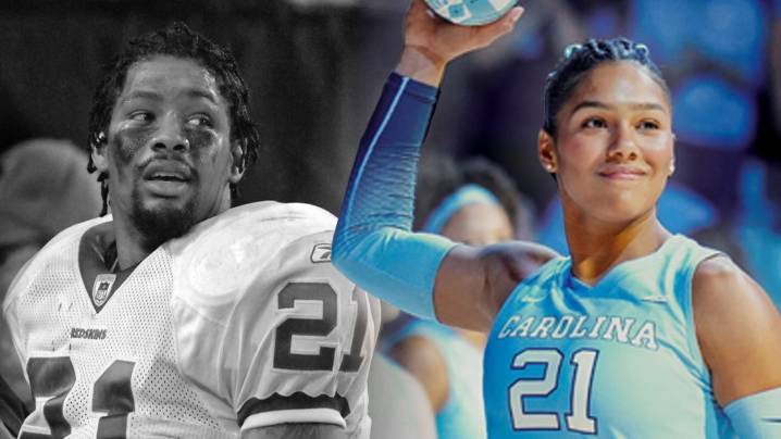 UNC volleyball's Jackie Taylor honors late NFL dad Sean Taylor