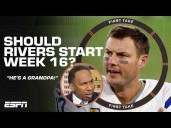 Stephen A.‘s CONCERNS for 'GRANDPA' Philip Rivers in potential start vs. Seahawks 👀