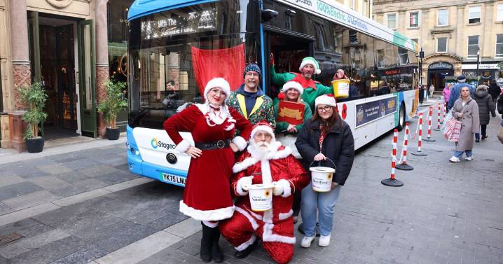 Sunshine Fund and Stagecoach bring Christmas magic to Newcastle with the Santa Bus