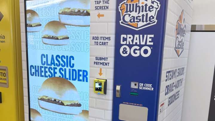 White Castle installs slider vending machine inside Logan Airport