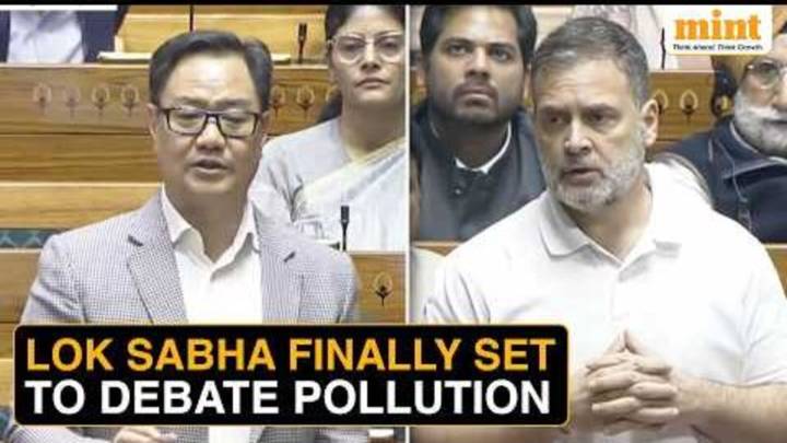 Rahul Gandhi raises alarm over air pollution, Rijiju says govt ready to discuss