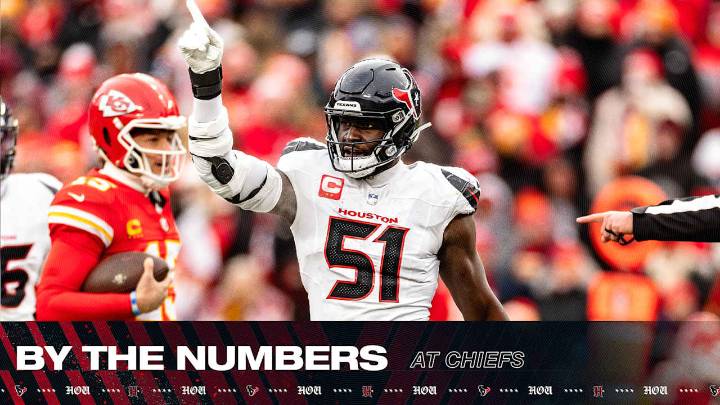 By The Numbers | Texans at Chiefs
