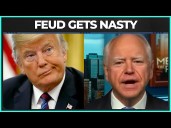 Tim Walz ERUPTS After Trump Hurls Slur At Him