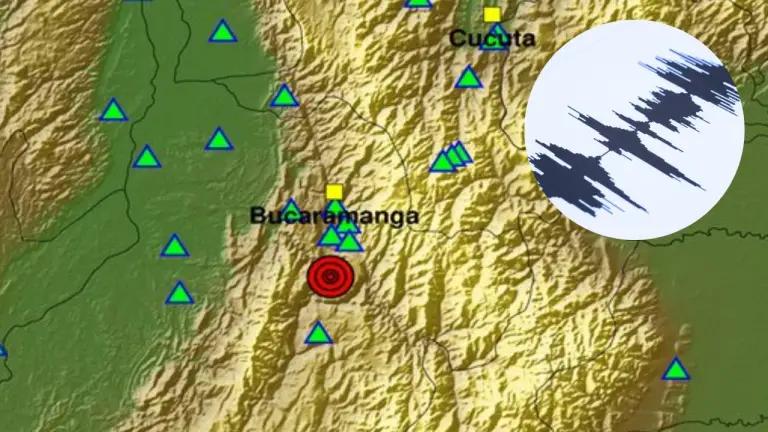Fuerte sismo de magnitud 5.8 sacudió Colombia esta madrugada con epicentro en Santander