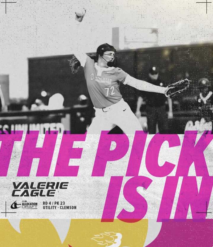 Yorktown Native Valerie Cagle Drafted by Athlete Unlimited Softball League