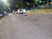 Inspectores y policías controlan a motociclistas durante toda la noche