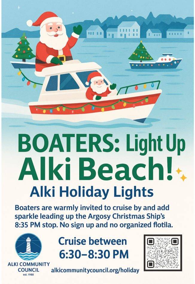 West Seattle Blog… | COUNTDOWN: One week until Alki Holiday Lights, Christmas Ship, and … your boat too?