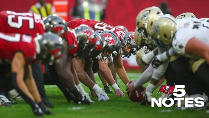 5 Notes for Bucs Against Saints