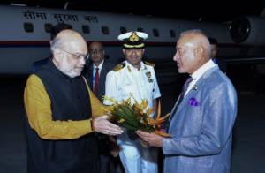 Union Home Minister Amit Shah Accorded Warm Reception in Sri Vijaya Puram