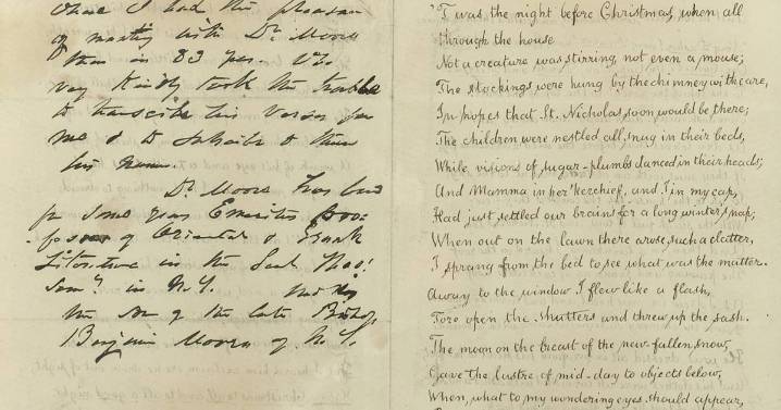 Historic Highlights: Classic Christmas poem has disputed authorship
