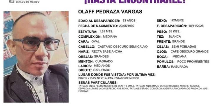 Caso Olaff Pedraza: la cronología del profesor hallado sin vida en canal de aguas negras en Nextlalpan, Edomex