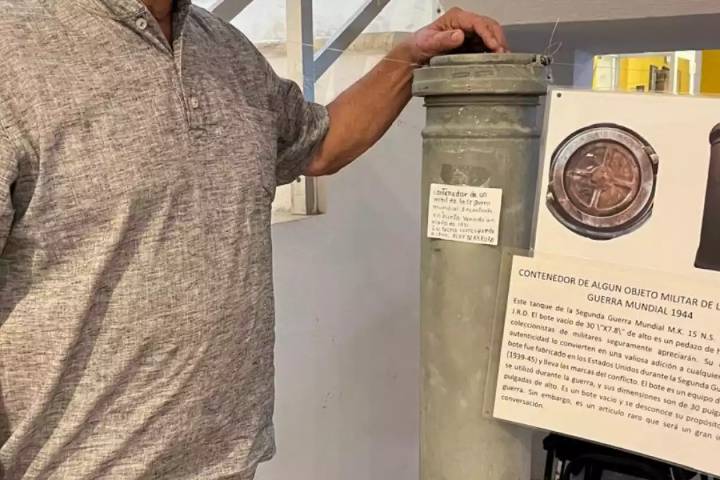 Familia usaba como cubeta posible pieza de misil de la II Guerra Mundial