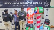 Detienen a presunto responsable por robo de adornos navideños en la López Portillo