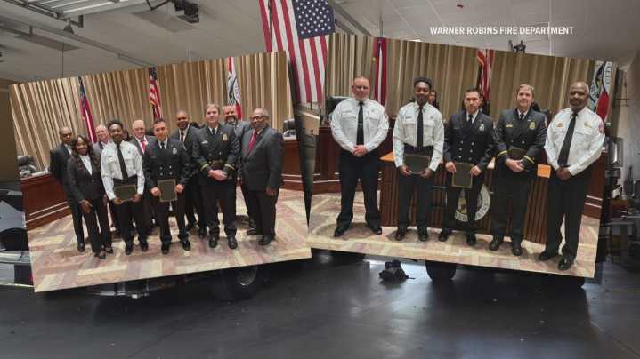 'We saved her life' | Warner Robins honors firefighters for heroic rescue after August house fire