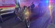 Ebrio sujeto derrapa con su moto en la México