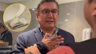 Detienen en un baño a fiscal Henry Amenábar tras encontrársele 3 mil dólares de un presunto soborno [VIDEO]