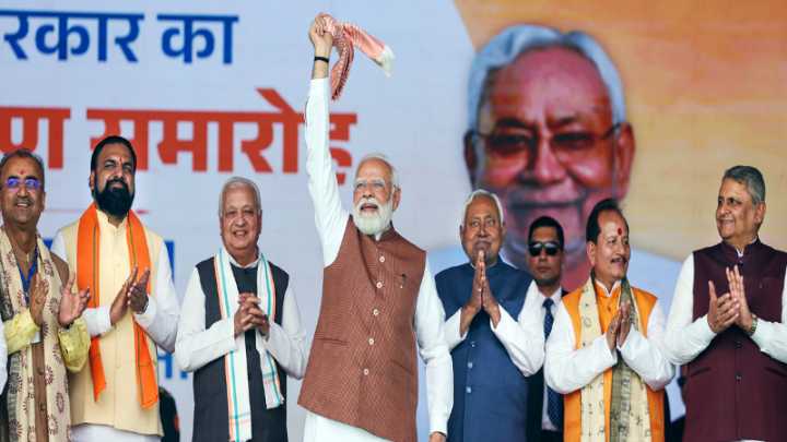 NDA MPs will felicitate PM Modi today in Parliament for grand victory in Bihar election