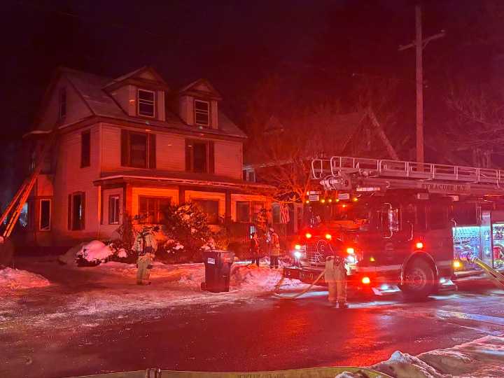 Wood stove ashes improperly disposed cause Syracuse house fire, 2 residents displaced