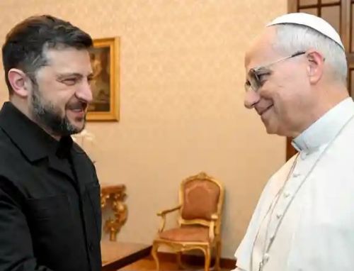El papa expresó a Zelenski su deseo de una paz justa