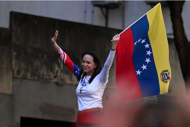 La dirigente venezolana María Corina Machado está en Oslo