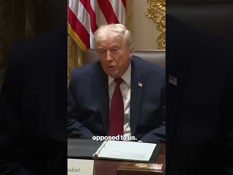 Trump Claims ‘Political Sleazebags’ Want His Tariffs Gone #shorts