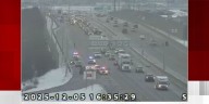 Crash stalls traffic along I-69 near Coldwater Road in Fort Wayne