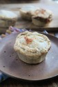 Mini chicken pot pies warming