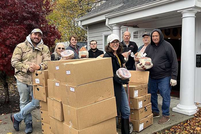 Assemblywoman Kassay Collaborates with LI Cares to Distribute Turkeys, Hams and Chickens to Local VFW and American Legions