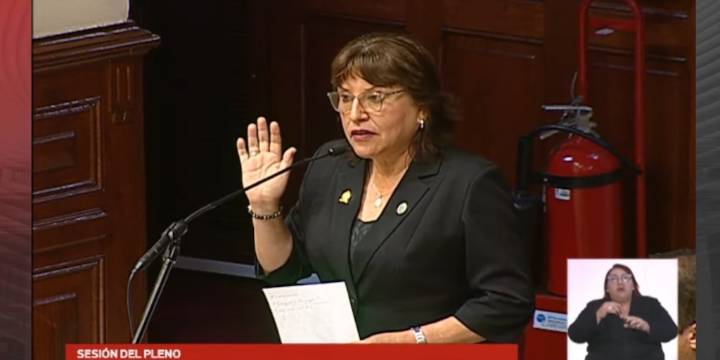 Delia Espinoza se salva de la inhabilitación: Fuerza Popular, APP, Perú Libre, Podemos Perú y las bancadas que votaron a favor