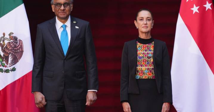 Recibe Sheinbaum al presidente de Singapur para atraer más inversión del sudeste asiático