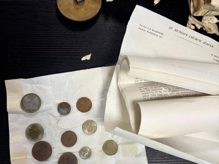 Time capsule found in rubble of landmark church following ‘deliberate’ fire