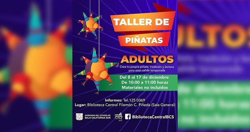 Invitan a la población al taller gratuito de elaboración de piñatas del ISC