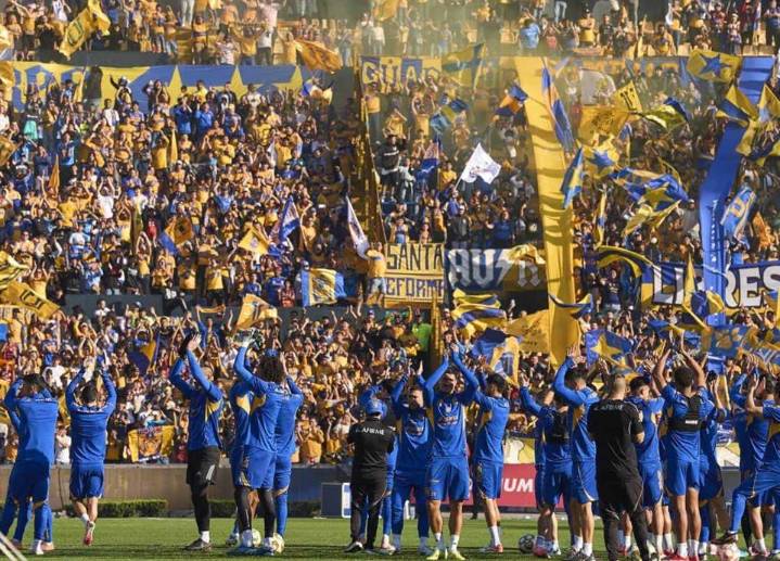 Entrena Tigres a puerta abierta previo a la Final de Vuelta