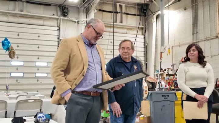 New Castle County honors mechanic for his 55 years of service
