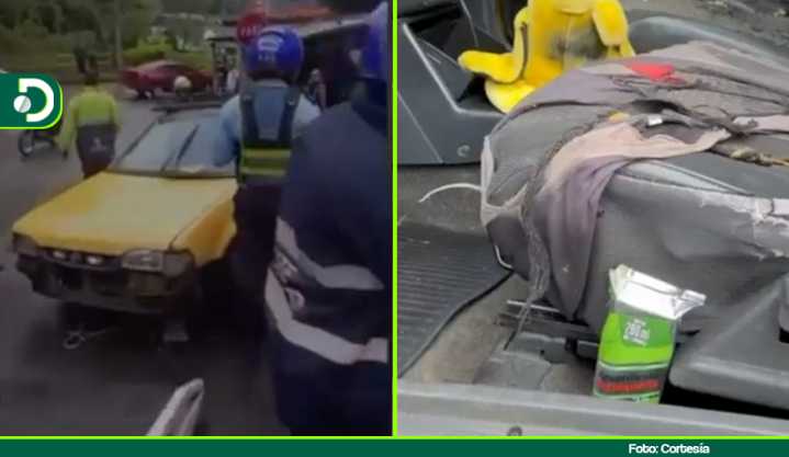 Conductor en estado de embriaguez arrolló a un agente de tránsito en Medellín: fue capturado con alcohol, armas y droga