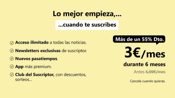 Aprovecha nuestros descuentos exclusivos y accede a nuestro contenido ilimitado por menos de la mitad de precio