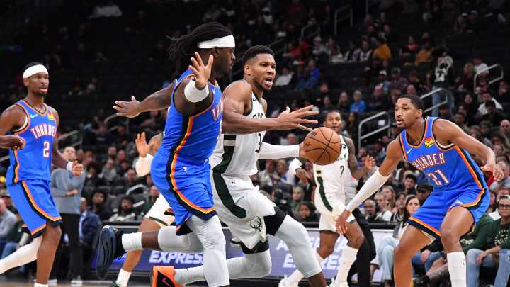 Carmelo Anthony urges Thunder’s Sam Presti to ‘f**k up game’ by making Giannis Antetokounmpo trade