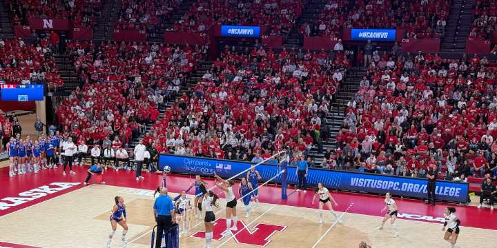 Nebraska Volleyball sweeps Kansas; advances to NCAA Regional Final