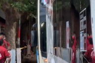 Chocaron tres micros con hinchas de Estudiantes de La Plata