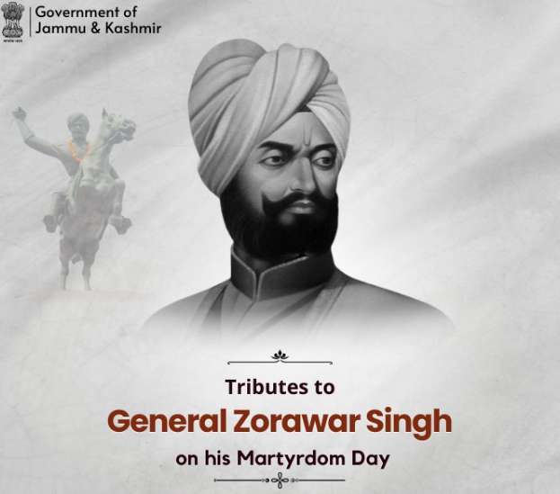 LG Manoj Sinha pays tribute to General Zorawar Singh on his martyrdom day