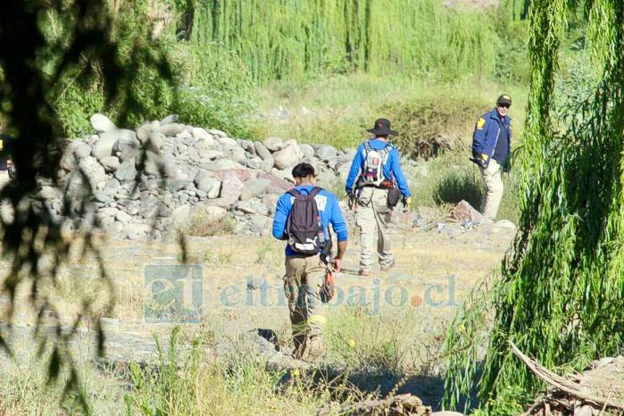 Realizan operativo de búsqueda de Amada Montenegro en el Río Aconcagua